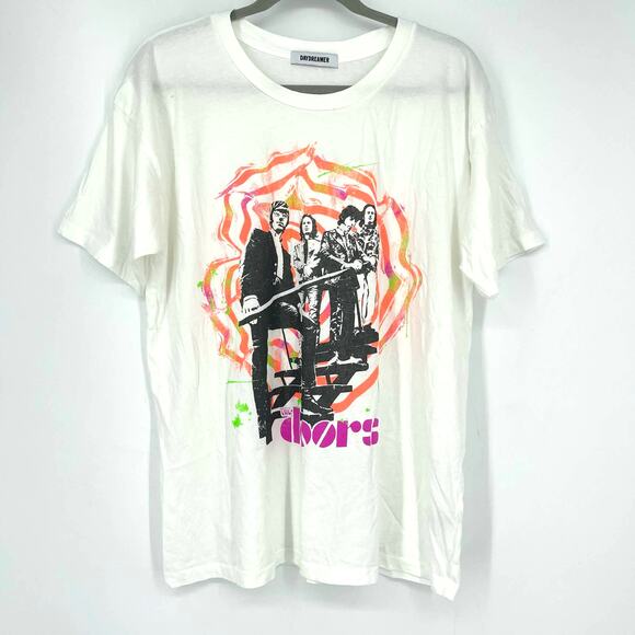 Daydreamer The Doors Spiral Merch Tee Vintage White Small - Picture 2 of 9